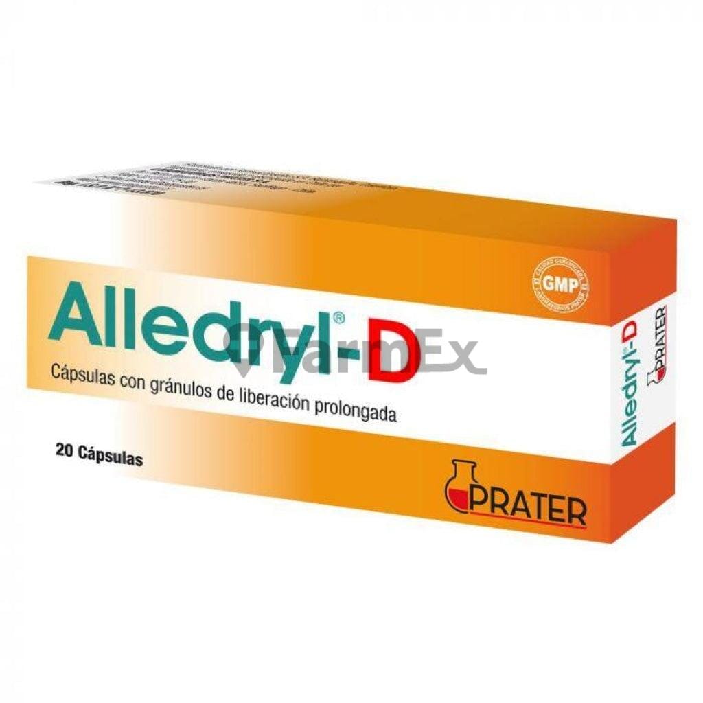 Alledryl-D x 20 cápsulas Farmex-BanMedica-Persistente